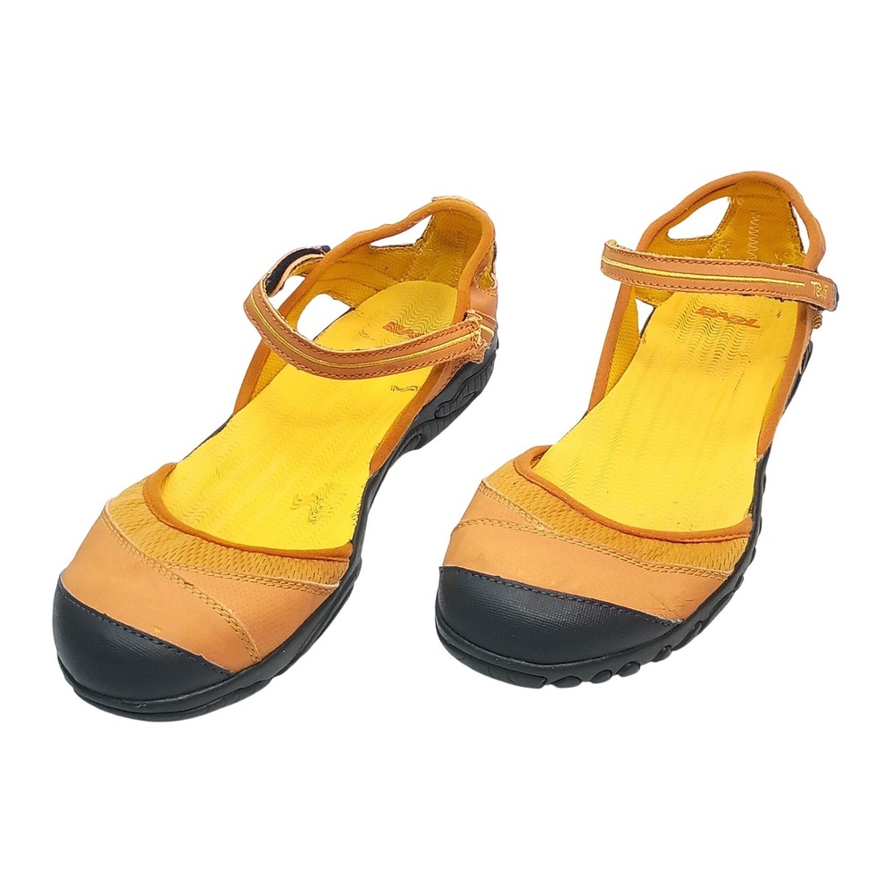 Teva Kayenta Mary Jane Sandals Womens 9 Orange Yellow Active Outdoor 4188